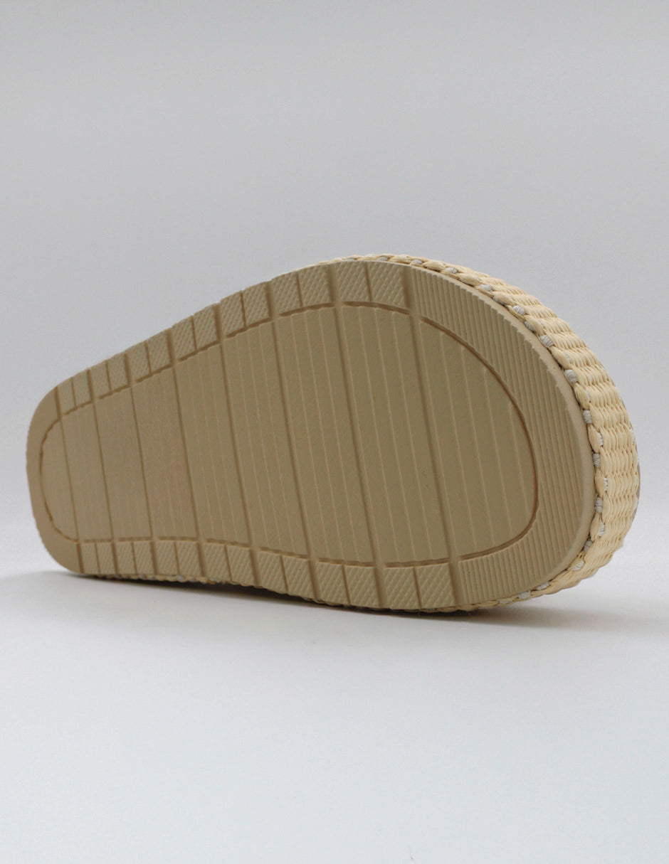 Sandalias con plataforma Yuri en Textil – Beige