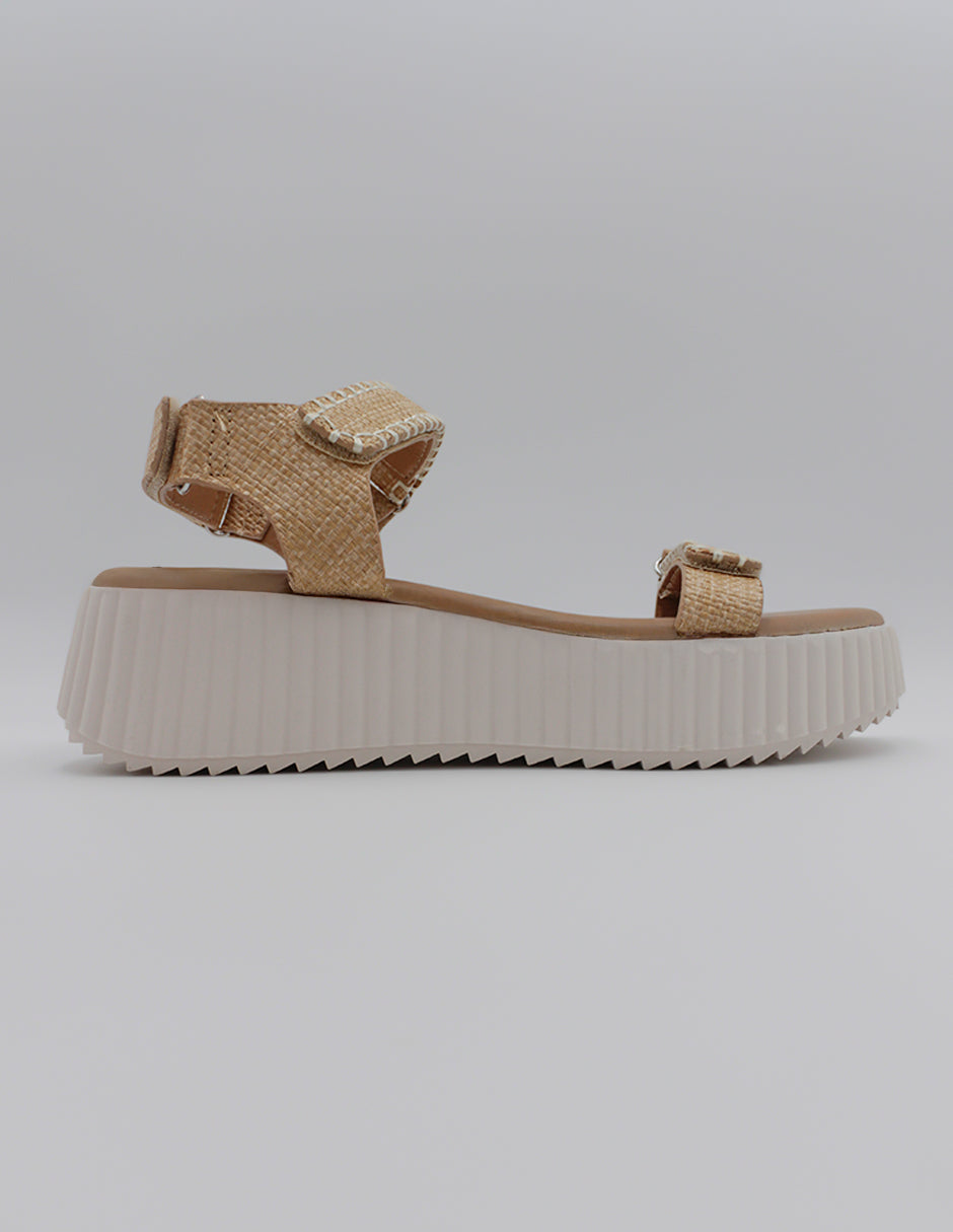 Sandalias con plataforma Onne en Textil – Beige
