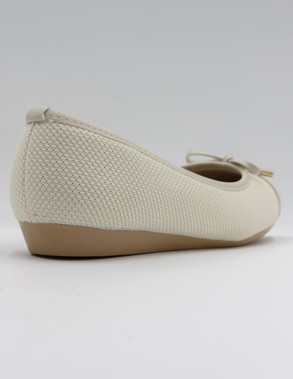 Flats clásicas Soft en Textil – Beige