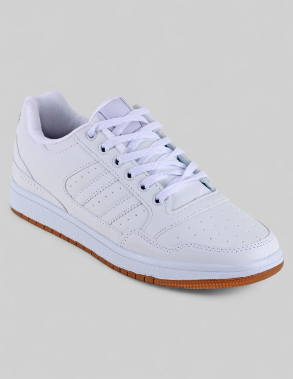Tenis con cordones Exterior Piel vegana Color Blanco Para Hombre De RBCOLLECTION
