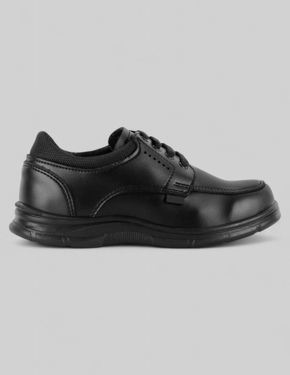 Escolar Kids  en Piel vegana – Negro