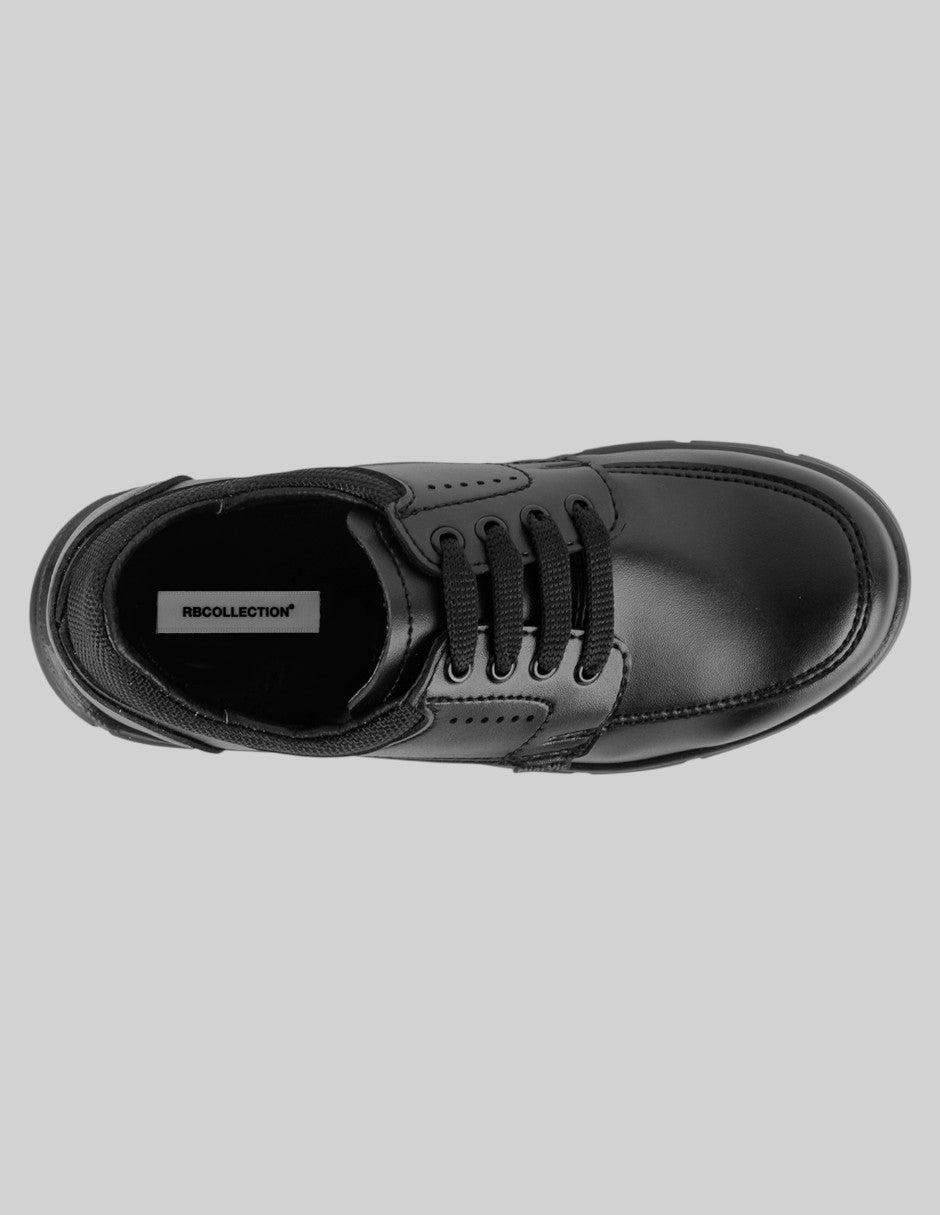 Escolar Kids  en Piel vegana – Negro