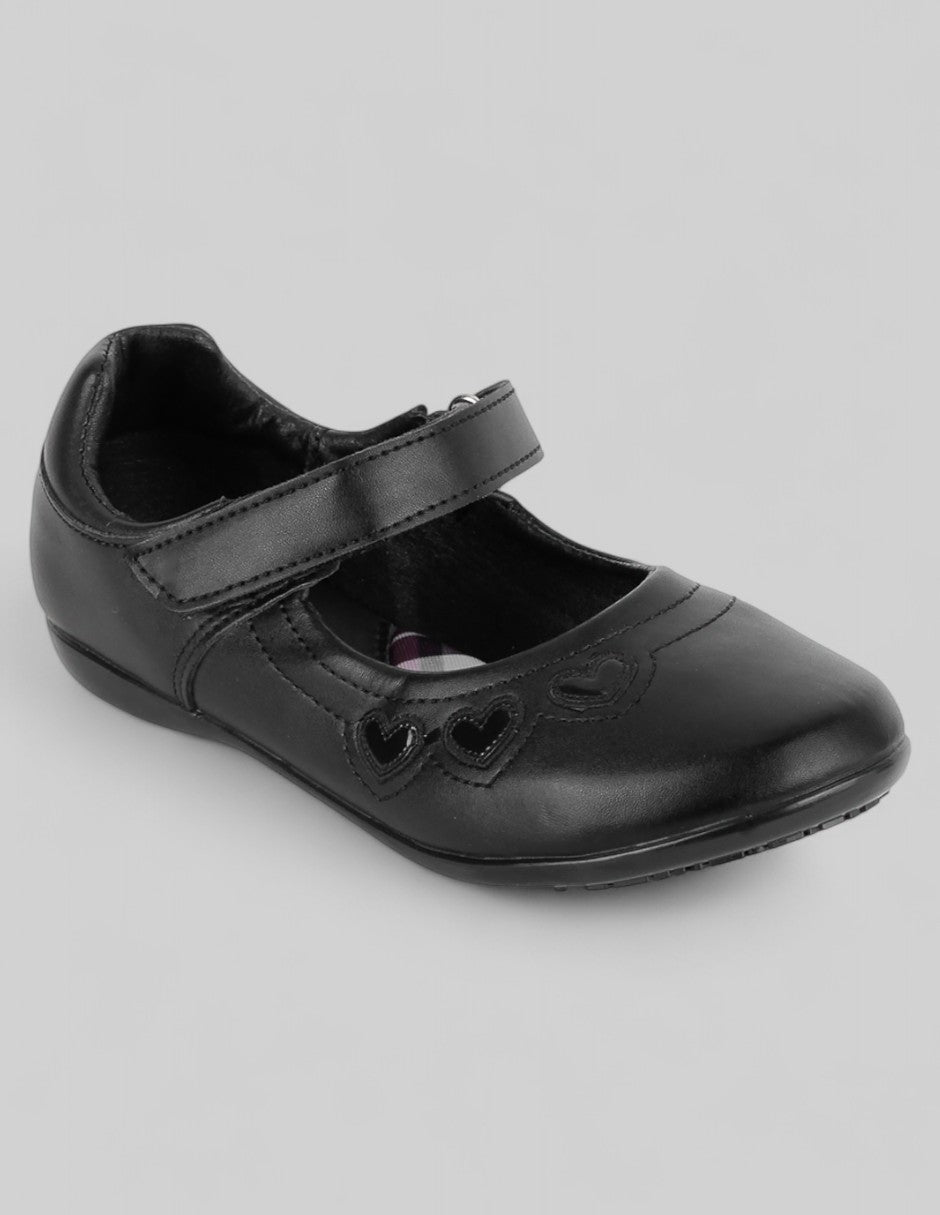 Escolar Kids  en Piel vegana – Negro