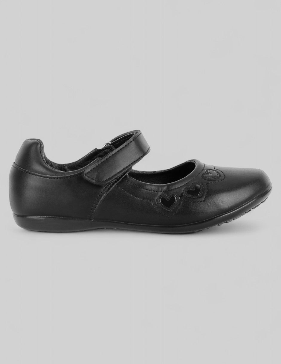 Escolar Kids  en Piel vegana – Negro