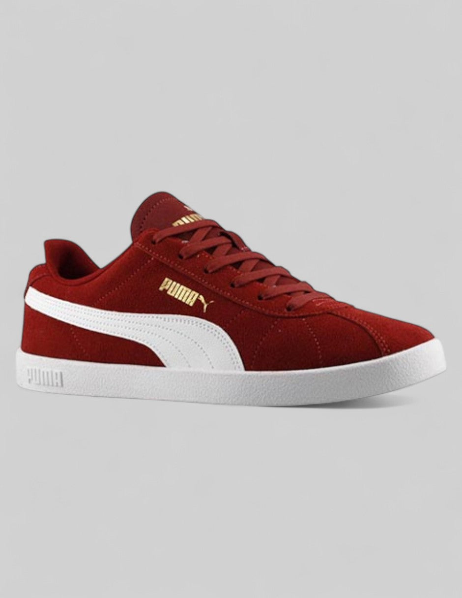 Tenis con cordones  Club Ii en Piel de Puma – Rojo