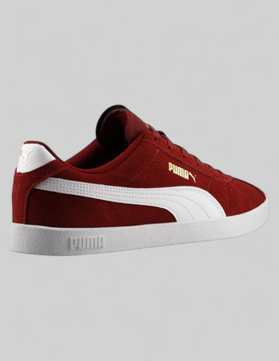 Tenis con cordones  Club Ii en Piel de Puma – Rojo