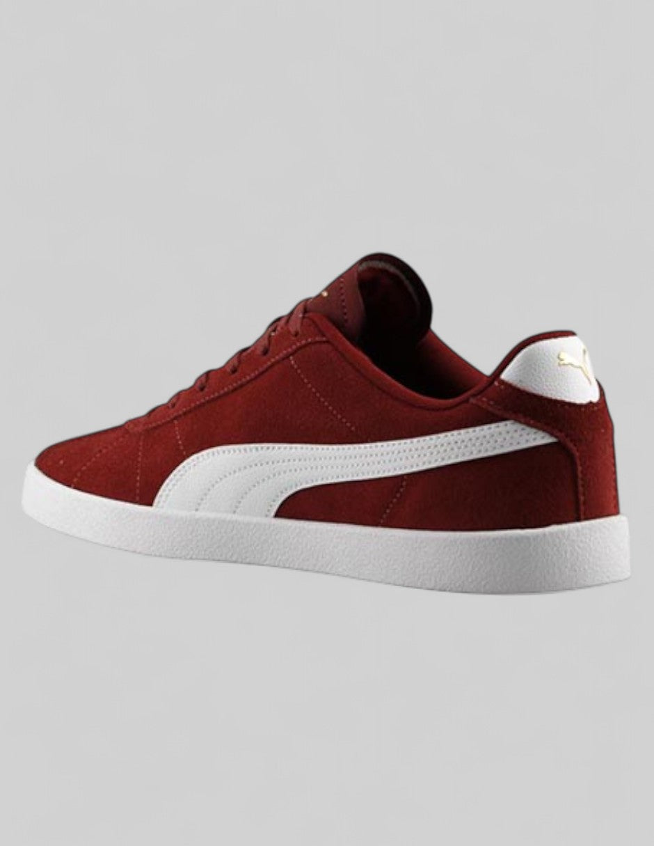 Tenis con cordones  Club Ii en Piel de Puma – Rojo