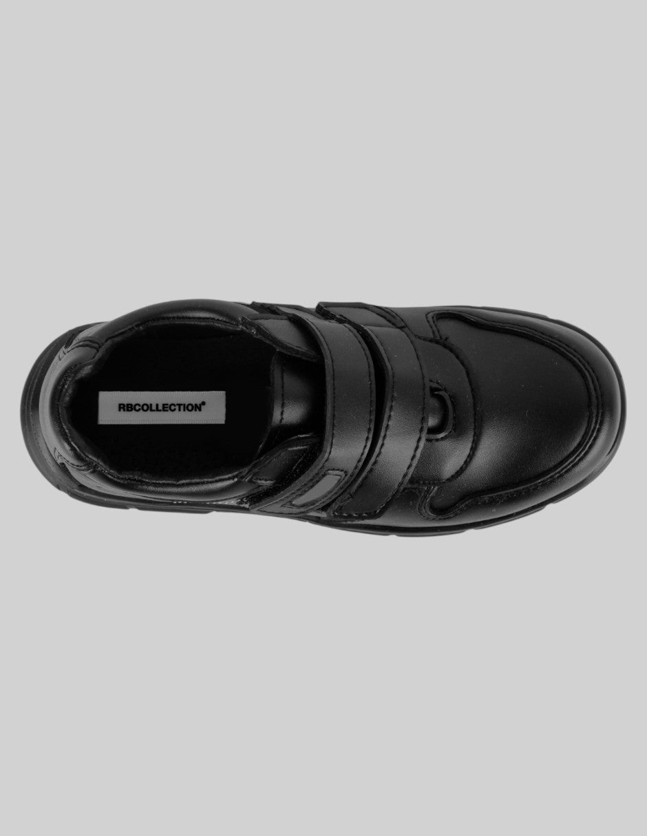 Escolar Kids  en Piel vegana – Negro