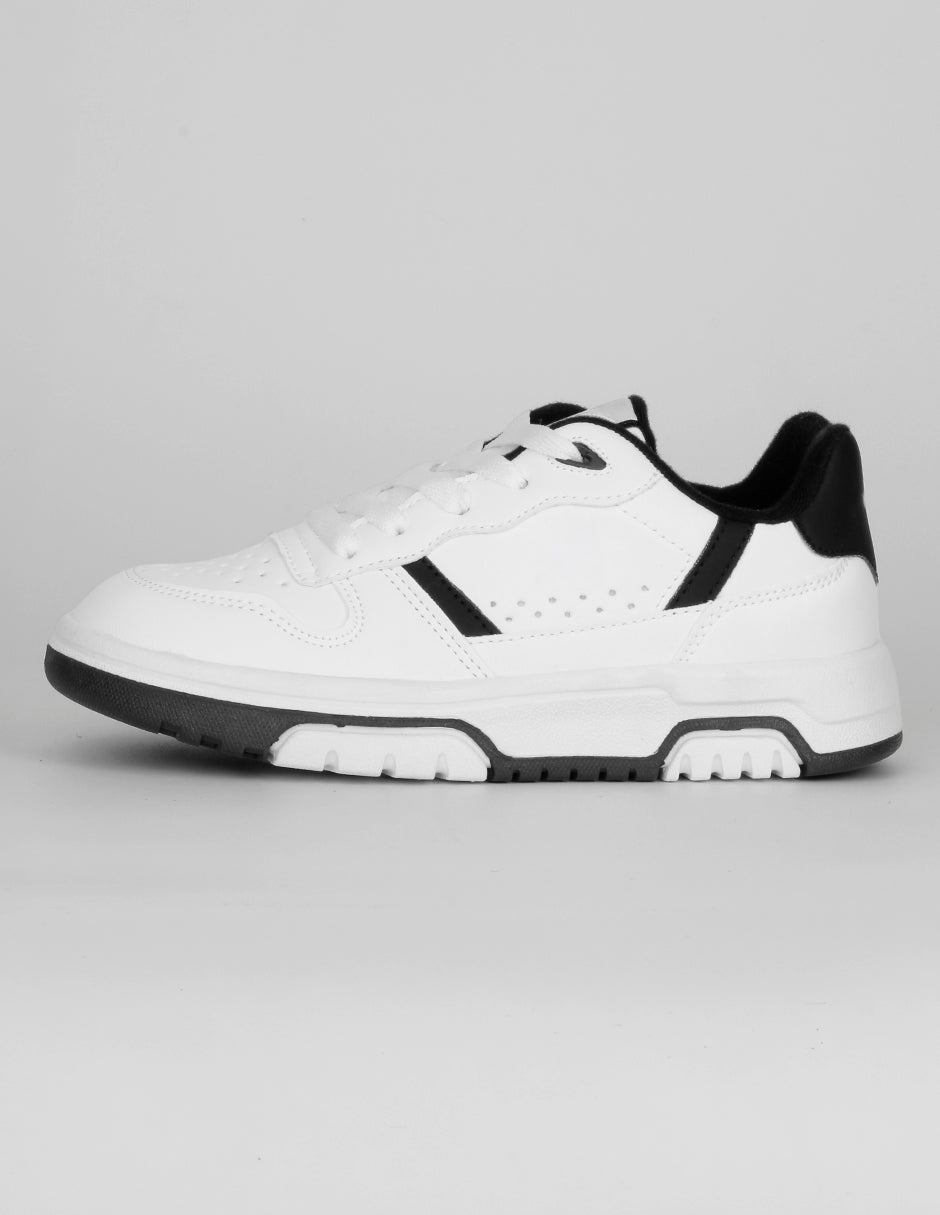 Tenis Exterior Piel vegana Color Blanco Para Niño De RBCOLLECTION