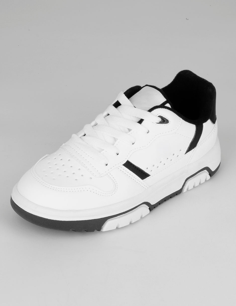 Tenis Kids en Piel vegana – Blanco