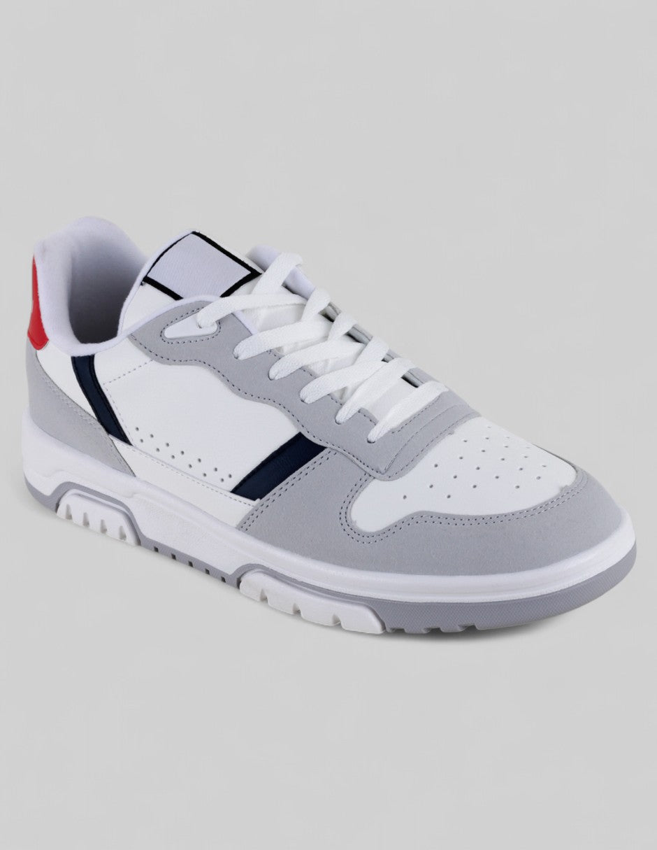 Tenis con cordones Exterior Piel vegana Color Blanco Para Hombre De RBCOLLECTION