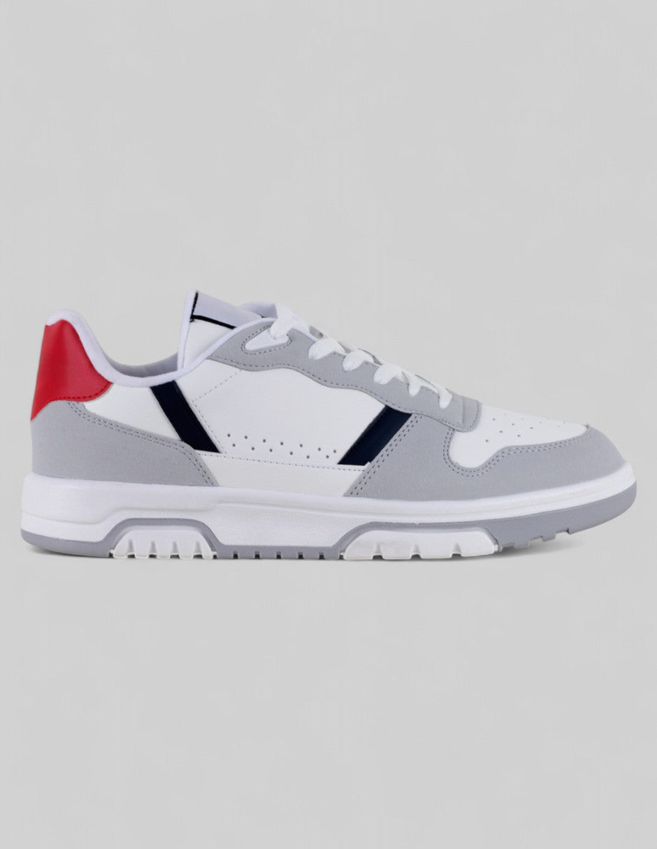 Tenis con cordones Agle en Piel vegana – Blanco