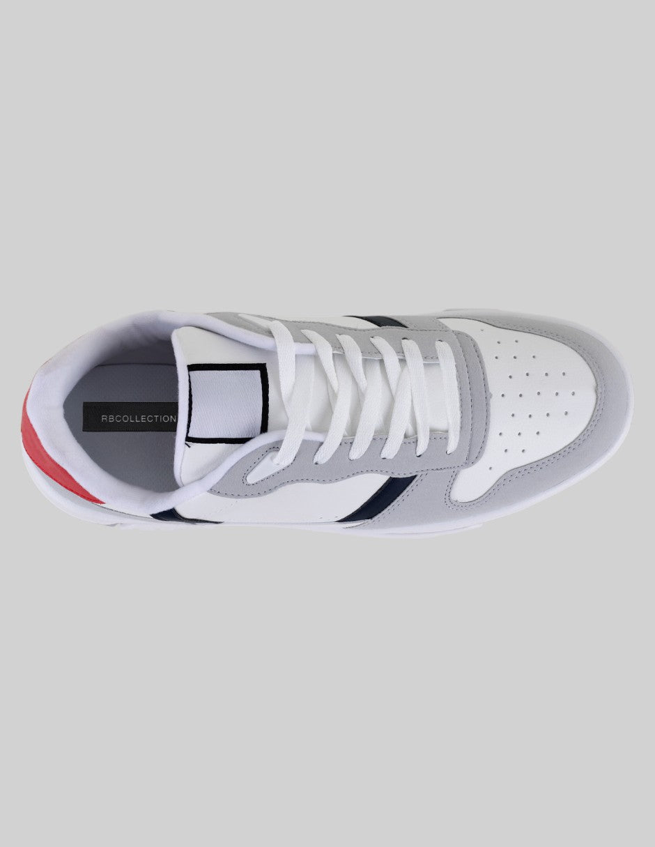 Tenis con cordones Agle en Piel vegana – Blanco