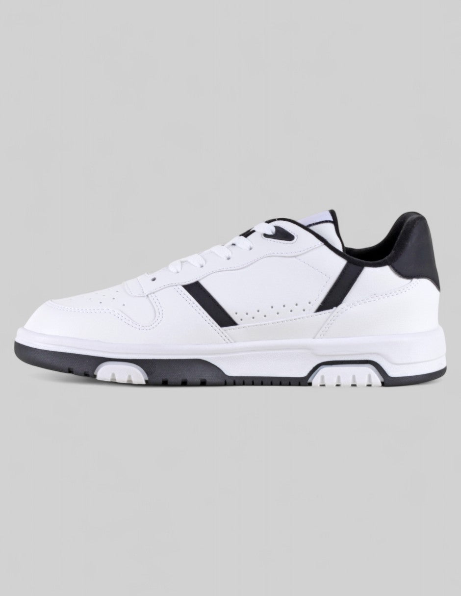 Tenis con cordones Agle en Piel vegana – Blanco
