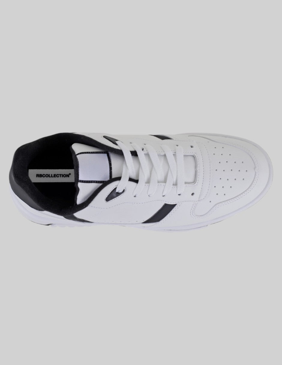 Tenis con cordones Agle en Piel vegana – Blanco