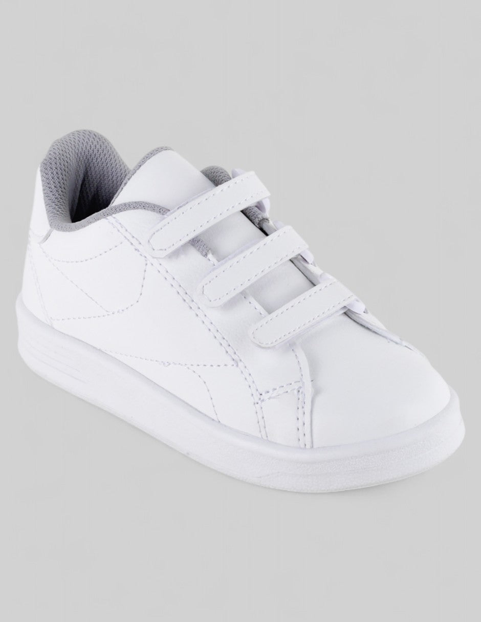 Tenis Kids  en Sintético – Blanco