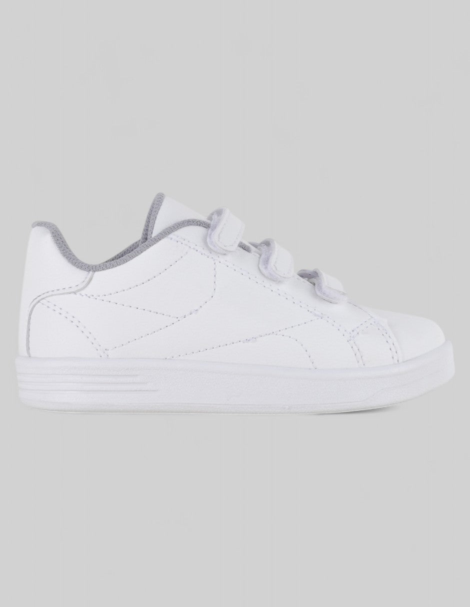 Tenis Kids  en Sintético – Blanco