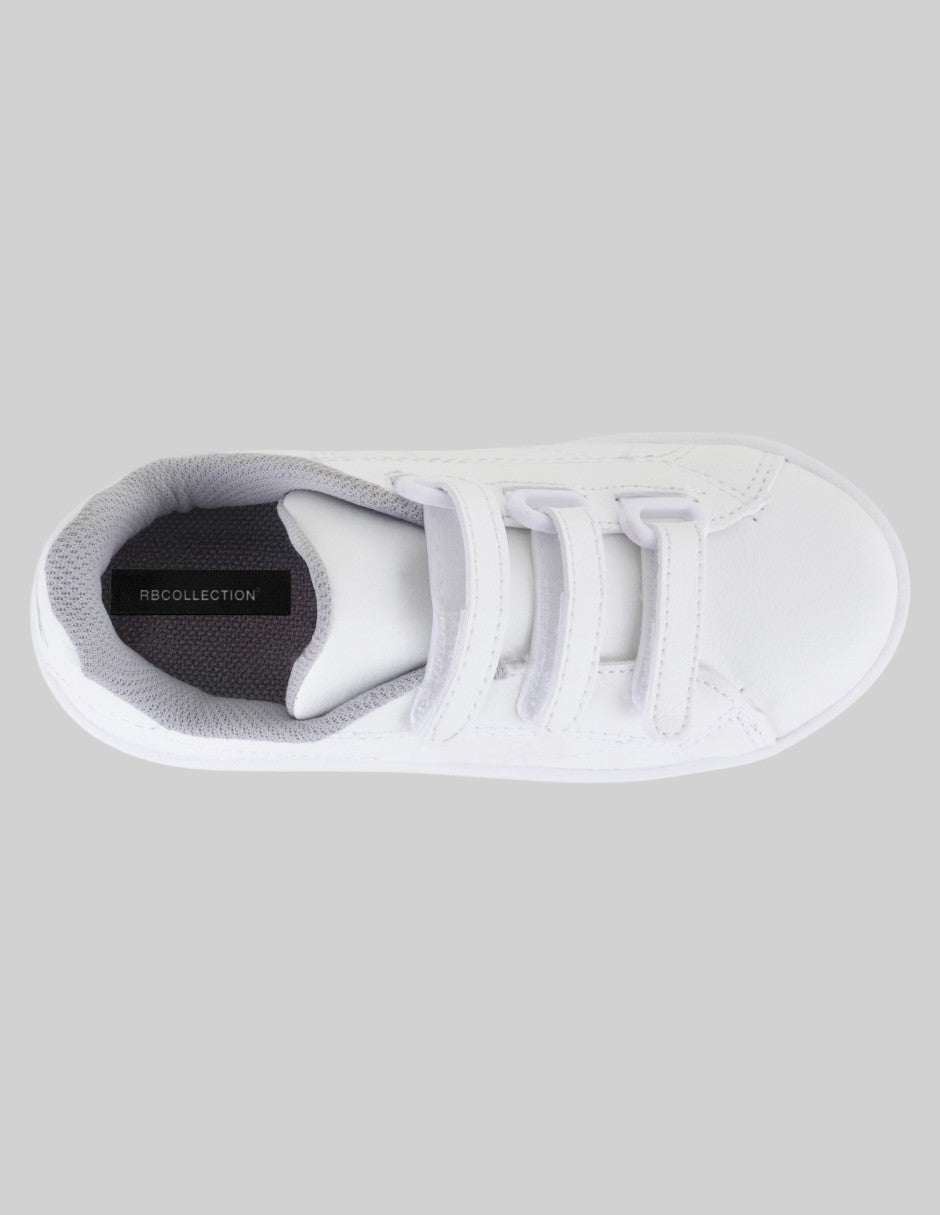 Tenis Kids  en Piel vegana – Blanco