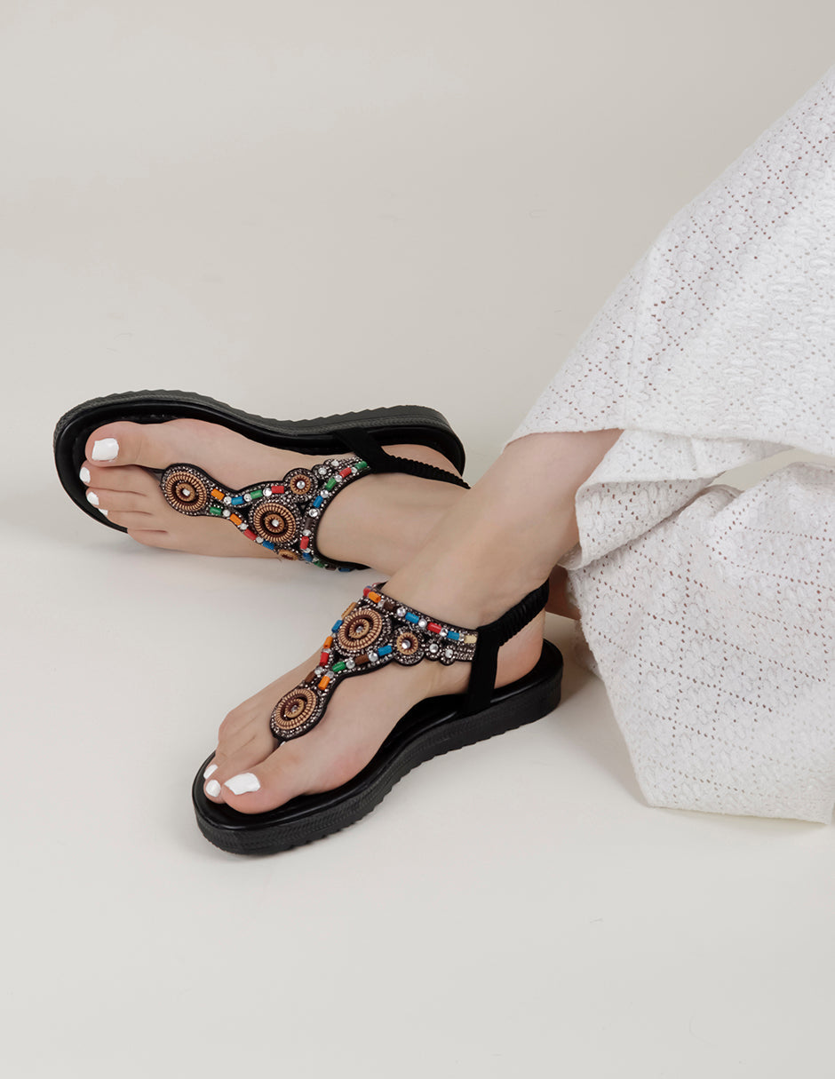 Sandalias de piso Ave en Sintético – Negro
