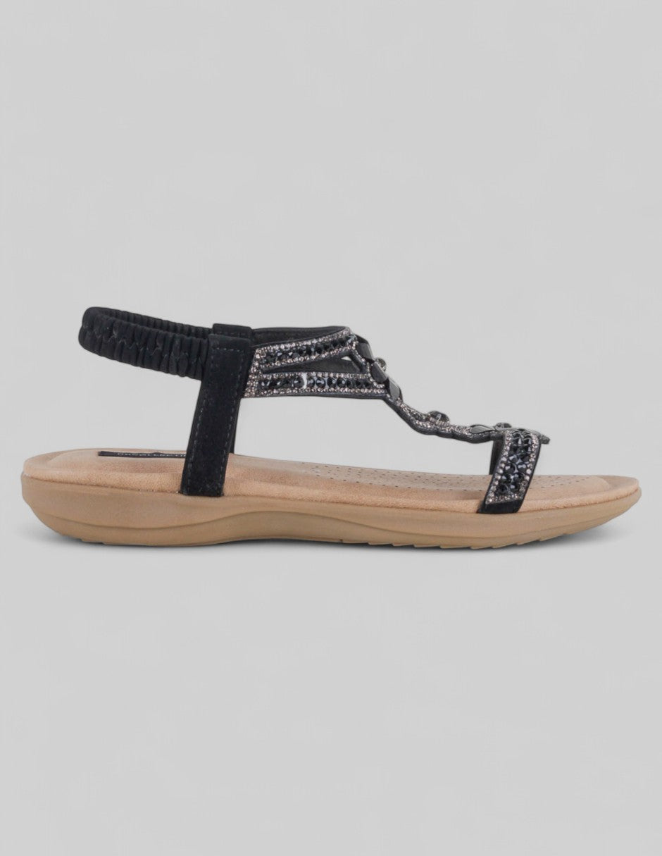 Sandalias de piso Steps en Sintético – Negro