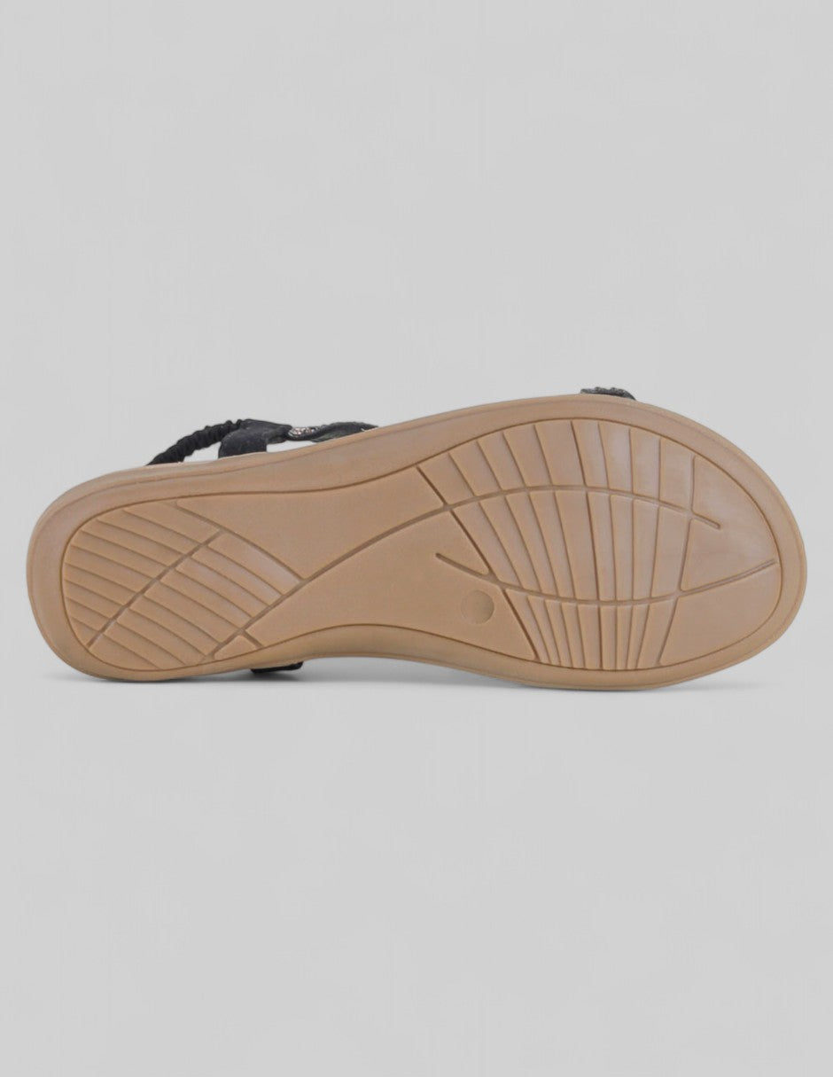 Sandalias de piso Steps en Sintético – Negro
