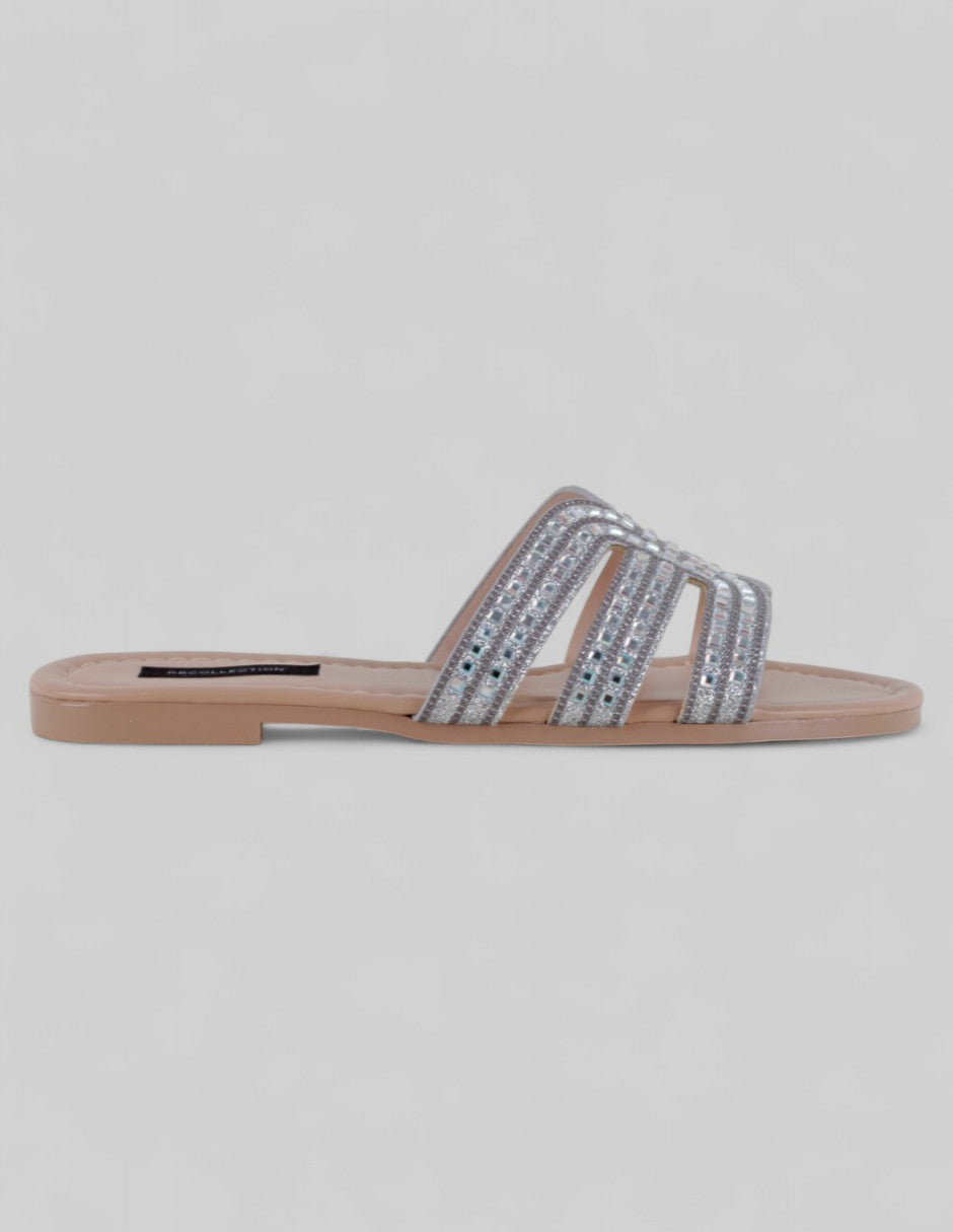Sandalias de piso Soft en Sintético – Plata
