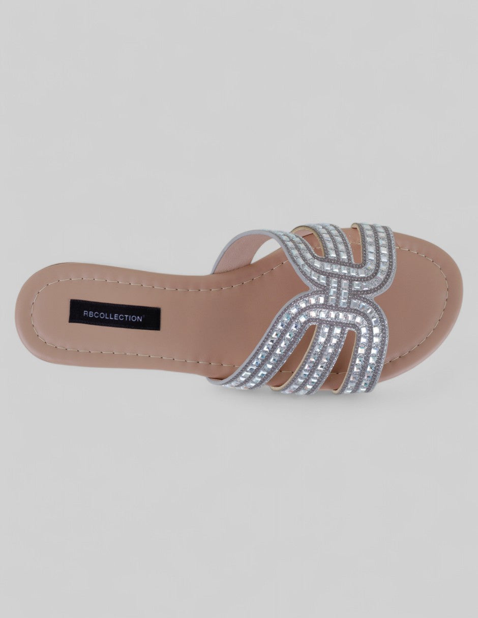 Sandalias de piso Soft en Sintético – Plata