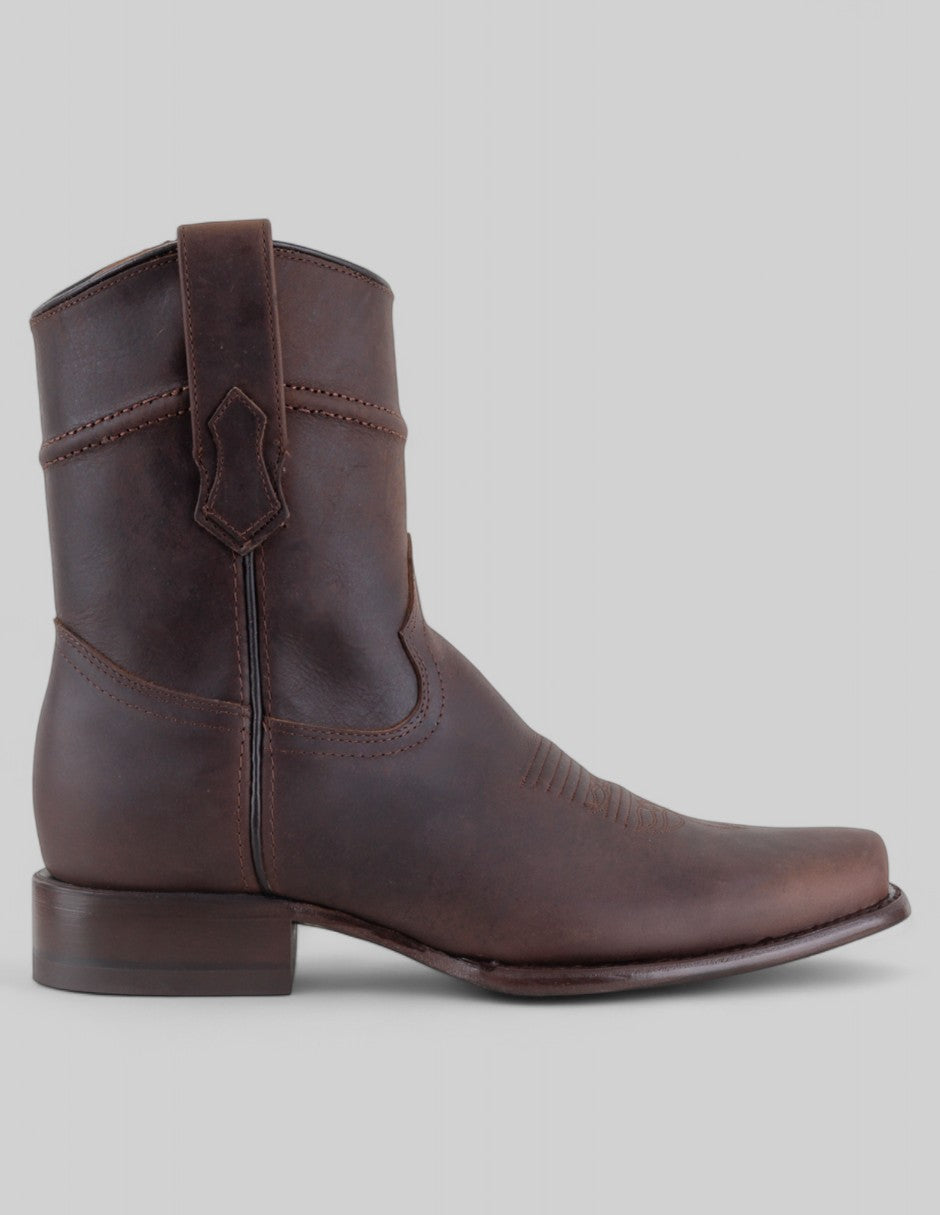 Botas tipo western Cowboy en Piel – Café