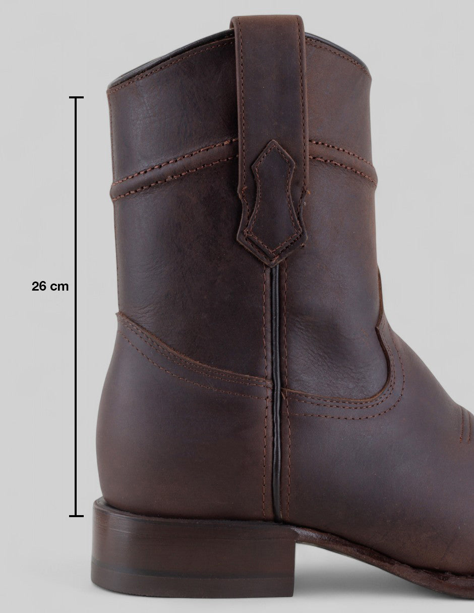 Botas tipo western Cowboy en Piel – Café