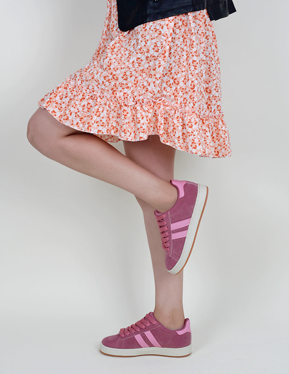 Tenis con cordones  Bear en Gamuza sintética – Rosa