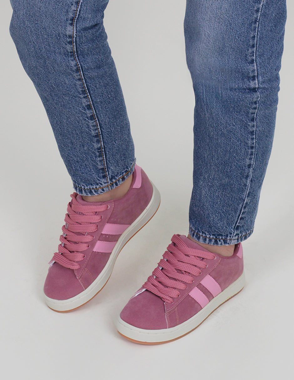 Tenis con cordones  Bear en Gamuza sintética – Rosa