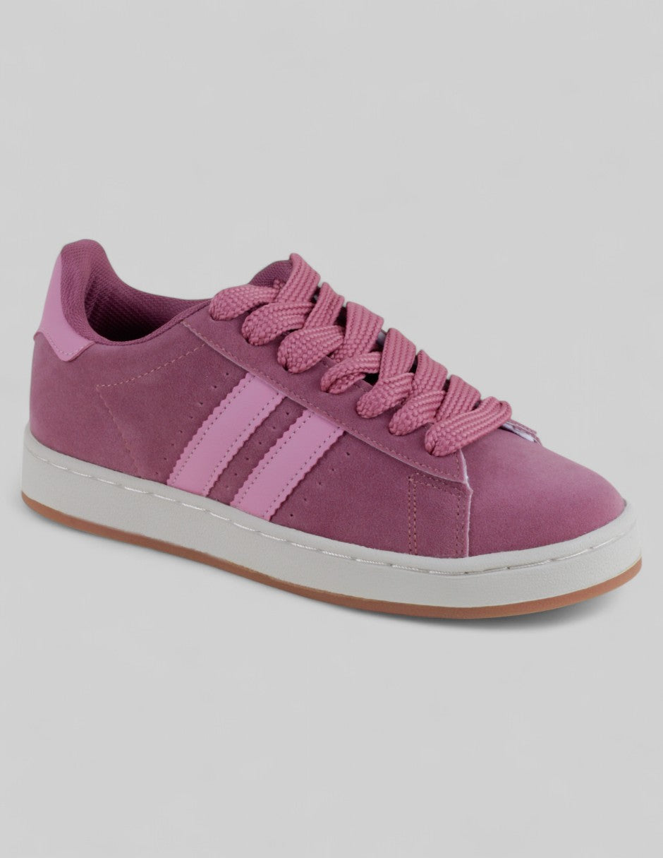 Tenis con cordones Exterior Gamuza sintética Color Rosa Para Mujer De RBCOLLECTION