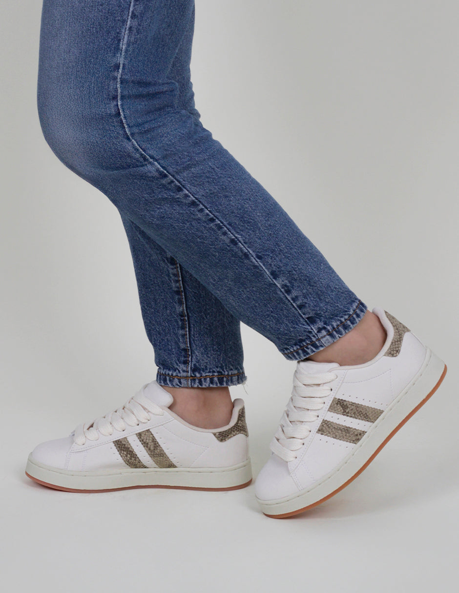 Tenis con cordones  Bear en Gamuza sintética – Blanco