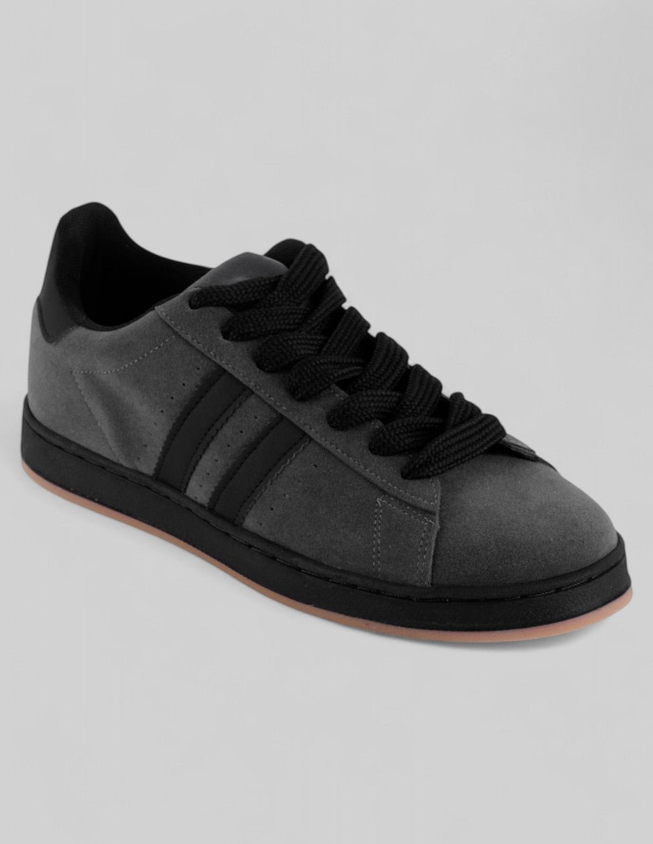 Tenis con cordones Exterior Piel vegana Color Gris Para Hombre De RBCOLLECTION