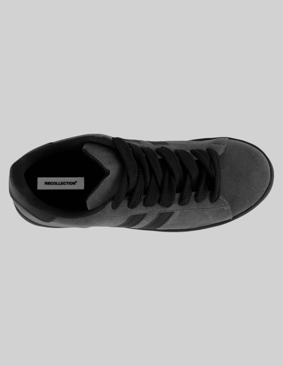 Tenis con cordones Bear en Piel vegana – Gris