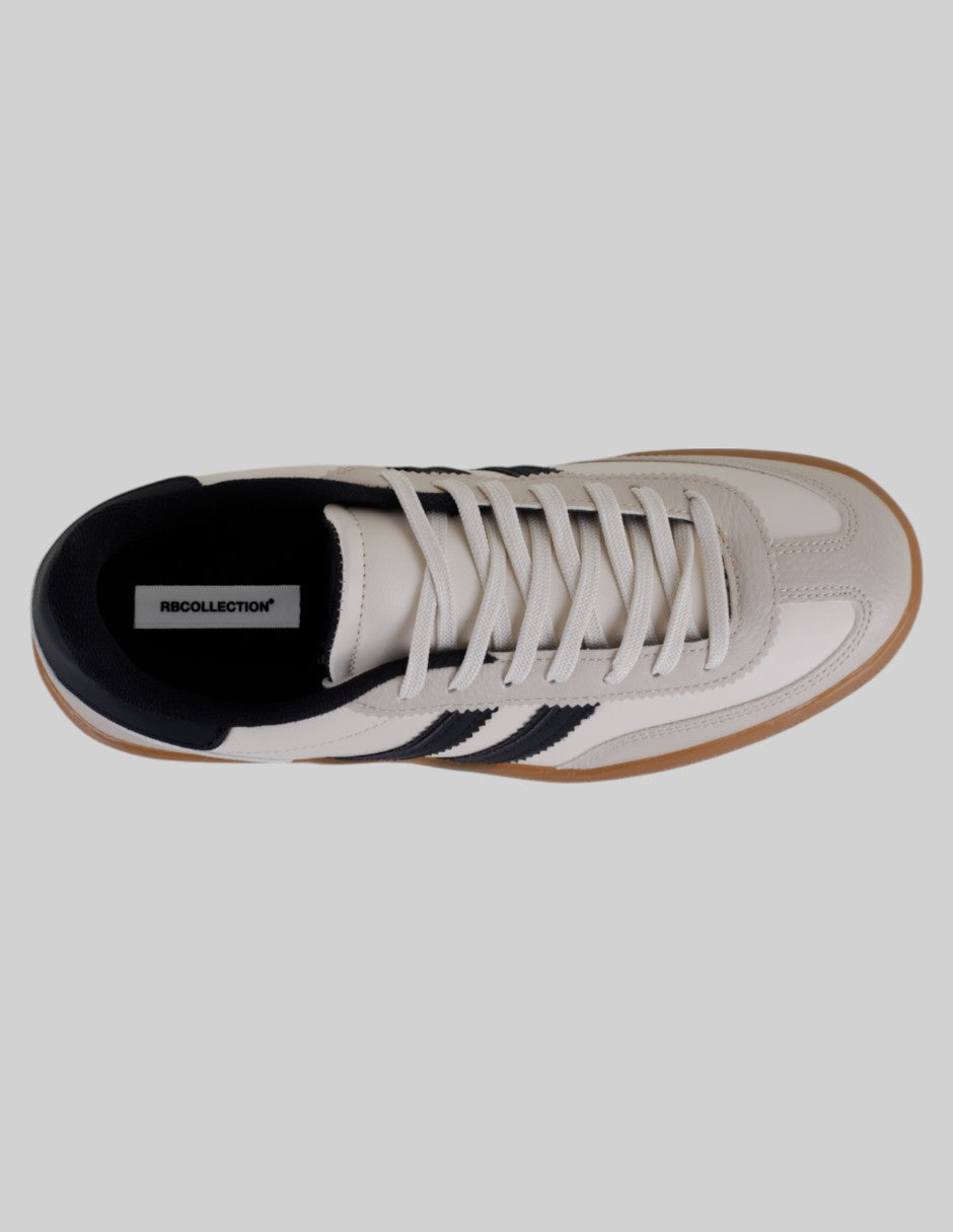 Tenis con cordones  High Line en Piel Vegana – Beige
