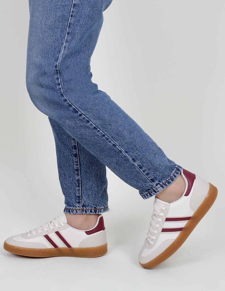 Tenis con cordones  Bear en Piel vegana – Beige