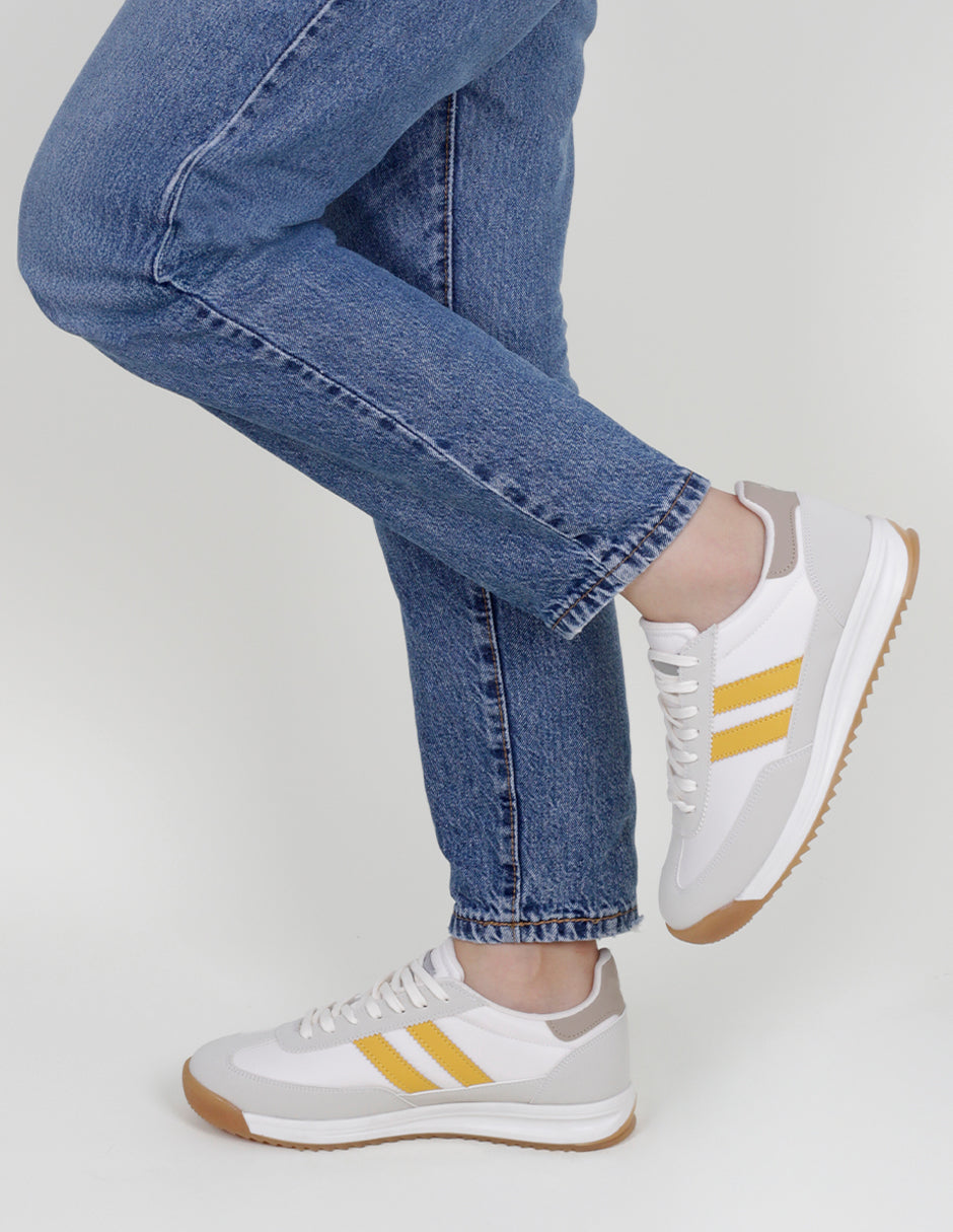 Tenis con cordones  Bear en Piel vegana – Gris