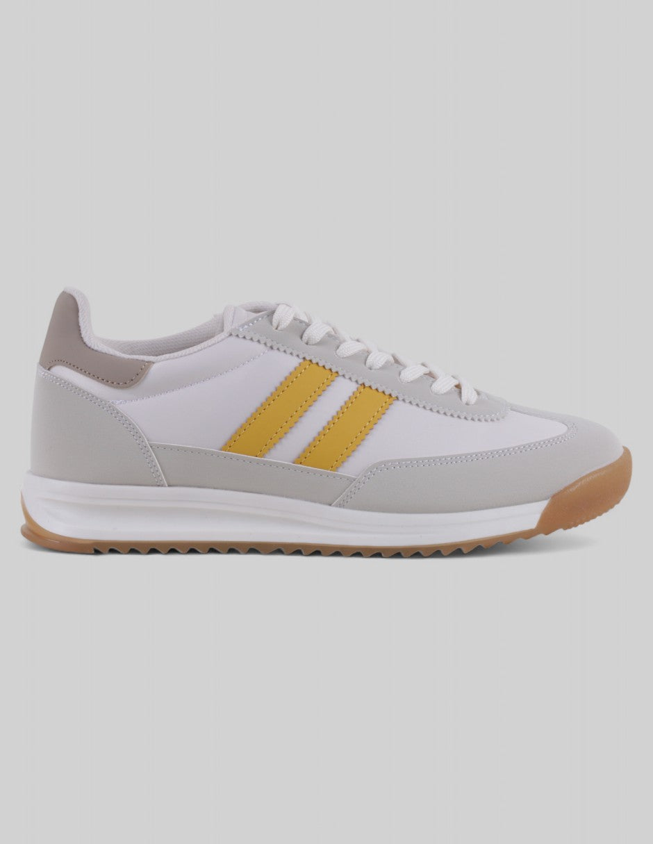 Tenis con cordones  Bear en Piel vegana – Gris