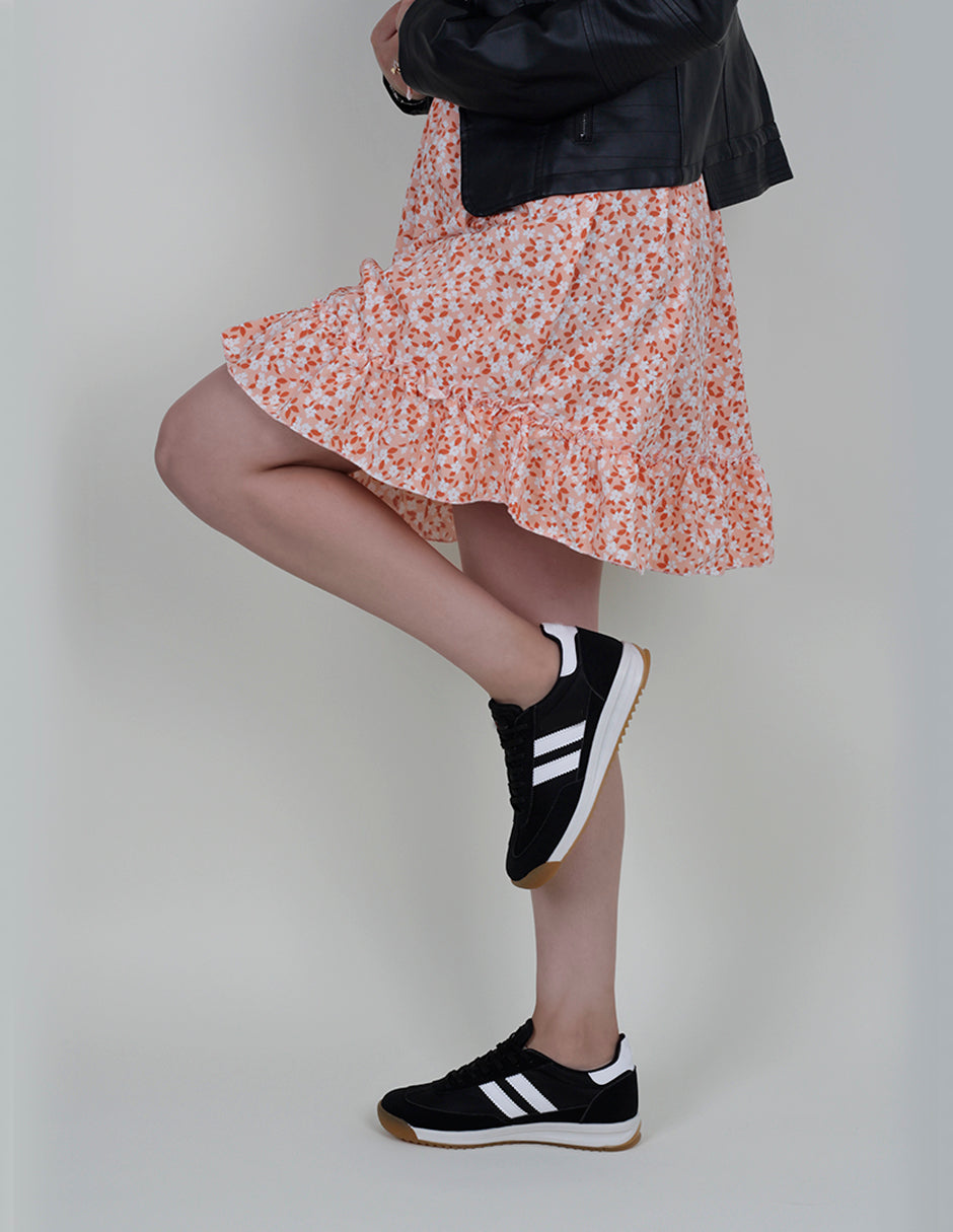 Tenis con cordones  Bear en Piel vegana – Negro