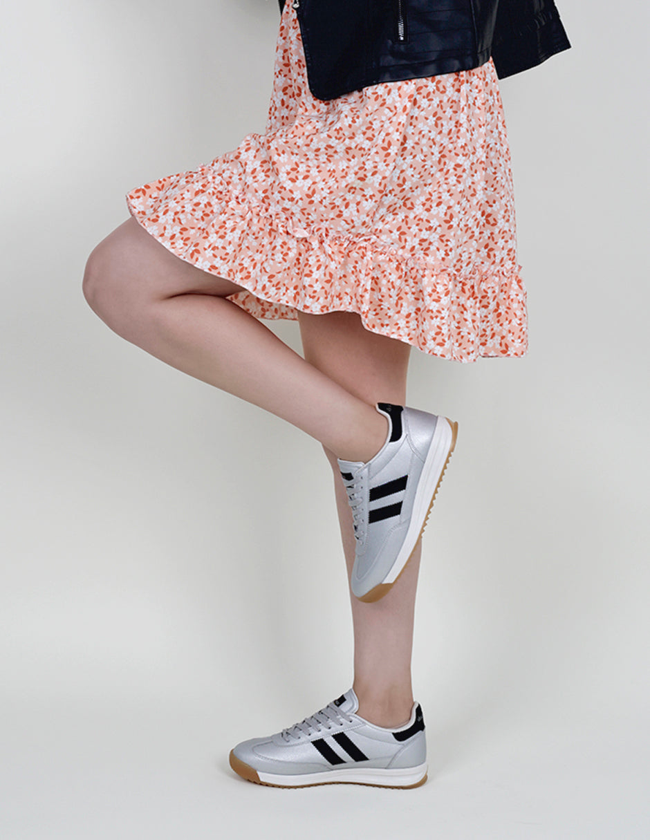 Tenis con cordones  Bear en Sintético – Plata