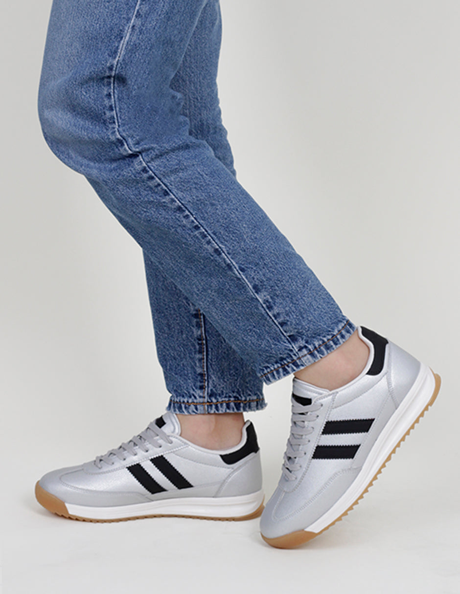 Tenis con cordones  Bear en Sintético – Plata