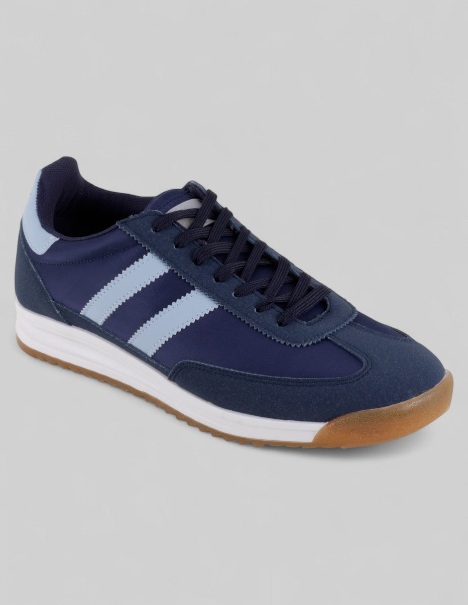 Tenis con cordones Exterior Piel vegana Color Azul Para Hombre De RBCOLLECTION