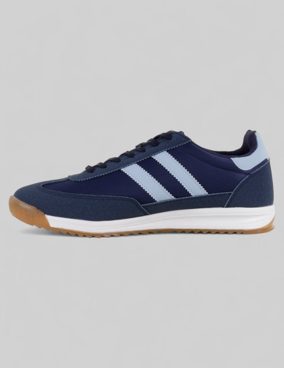 Tenis con cordones Bear en Piel vegana – Azul
