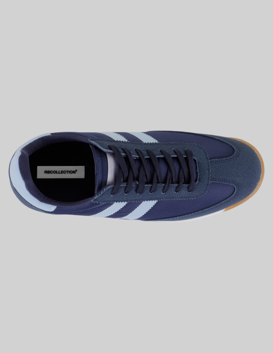 Tenis con cordones Bear en Piel vegana – Azul