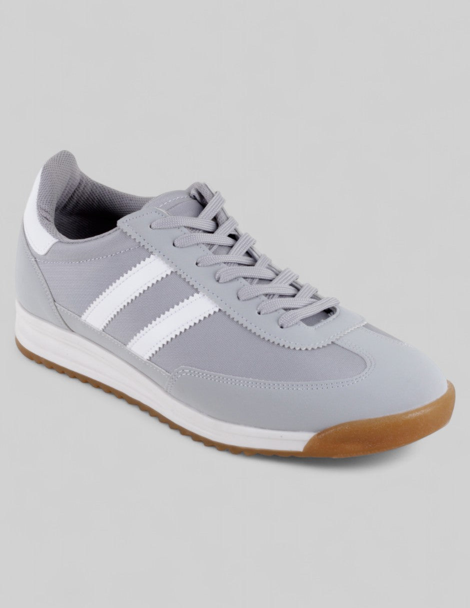 Tenis con cordones Exterior Piel vegana Color Gris Para Hombre De RBCOLLECTION
