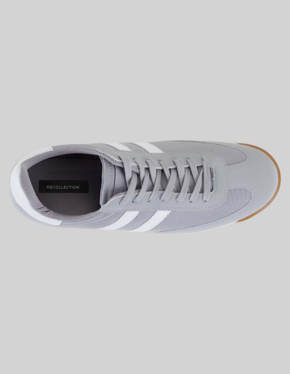 Tenis con cordones Bear en Piel vegana – Gris