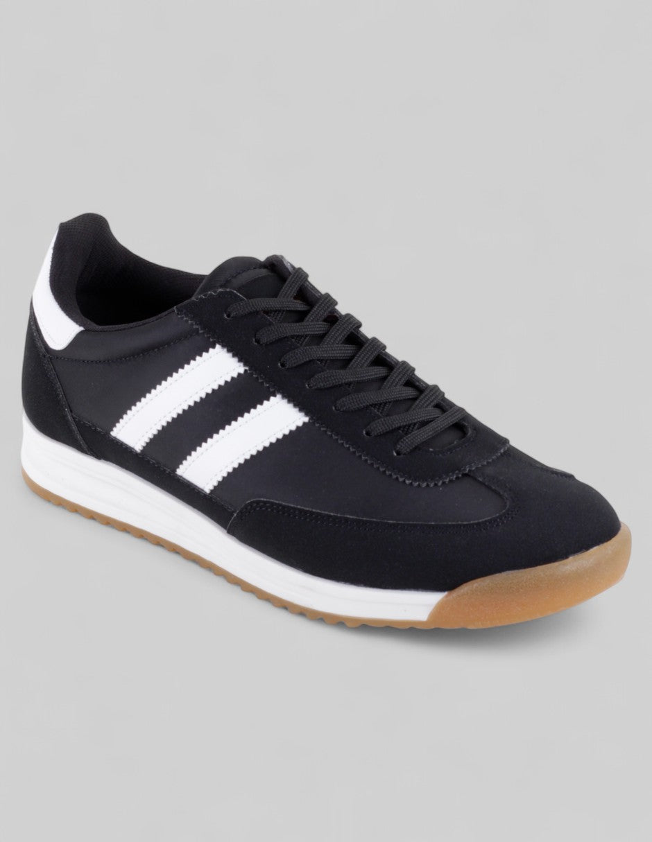 Tenis con cordones Exterior Piel vegana Color Negro Para Hombre De RBCOLLECTION