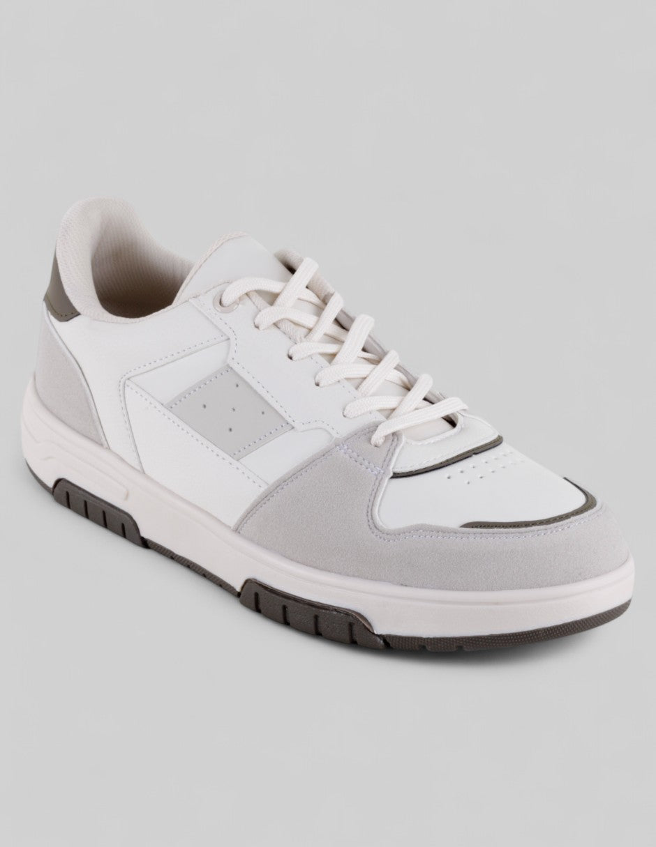 Tenis con cordones Exterior Piel vegana Color Beige Para Hombre De RBCOLLECTION