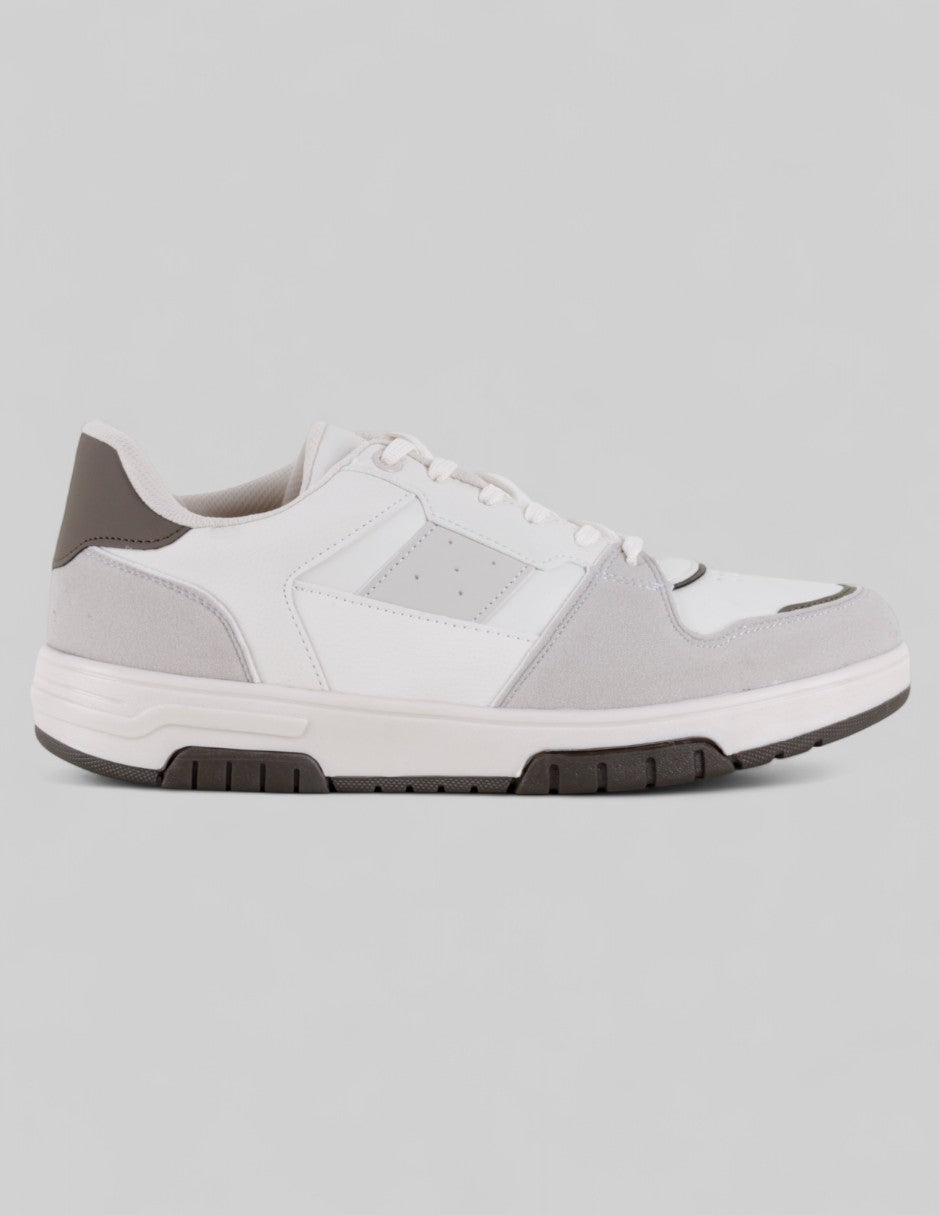 Tenis con cordones Bear en Piel vegana – Beige